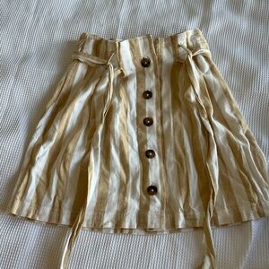 hollister striped skirt